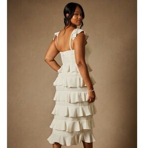Bridal by ELOQUII Corseted Tiered Dress